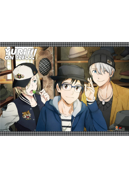 Yuri! On Ice - Yuri Katsuki, Victor Nikiforov & Yuri Plisetsky "Yurio" 5 Wall Scroll 31"W x 43"H