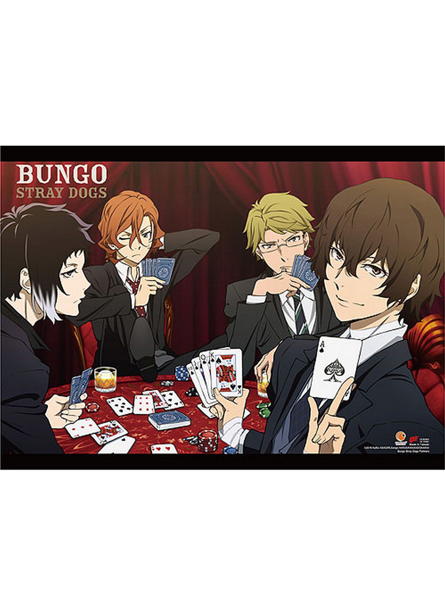 Bungo Stray Dogs Partners S1 - Group 1 Wall Scroll 31"W x 43"H