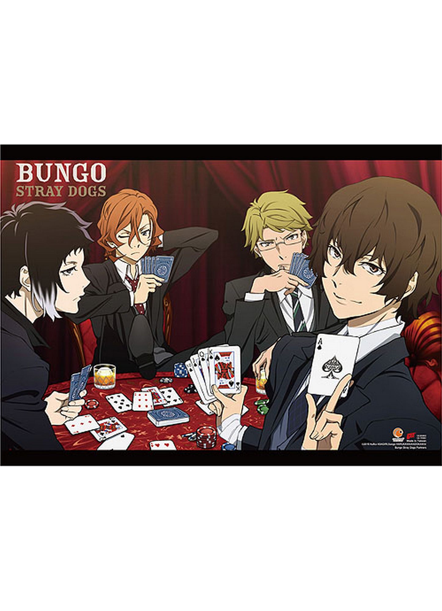 Bungo Stray Dogs Partners S1 - Group 1 Wall Scroll 31"W x 43"H
