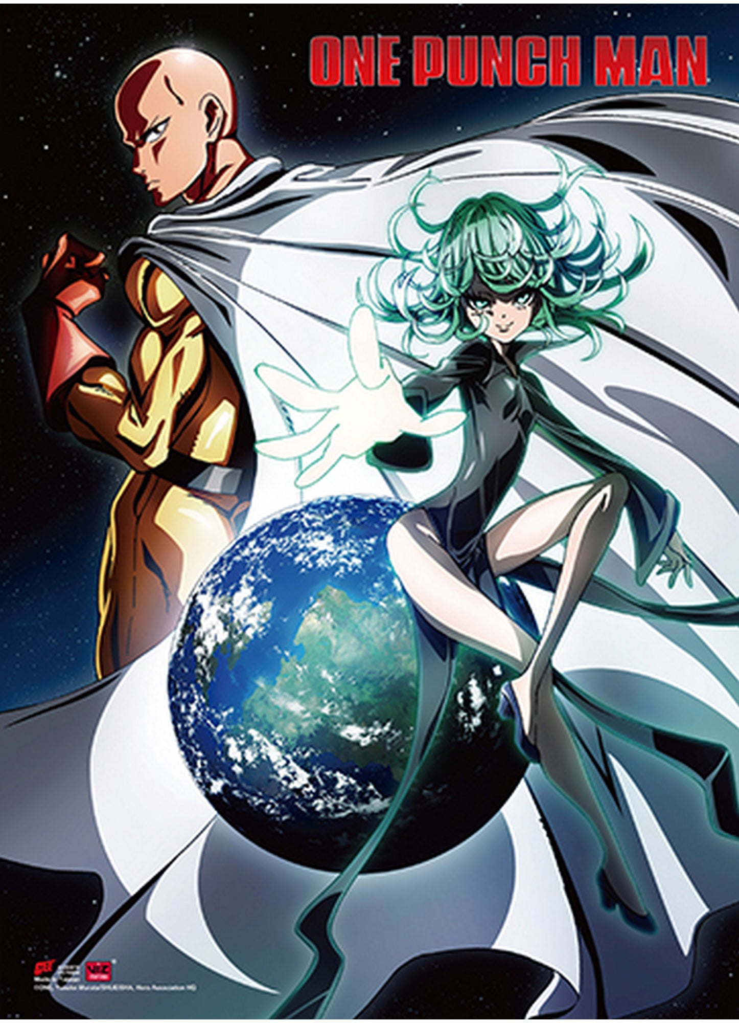 One Punch Man - Saitama & Tornado Wall Scroll 31"W x 43"H