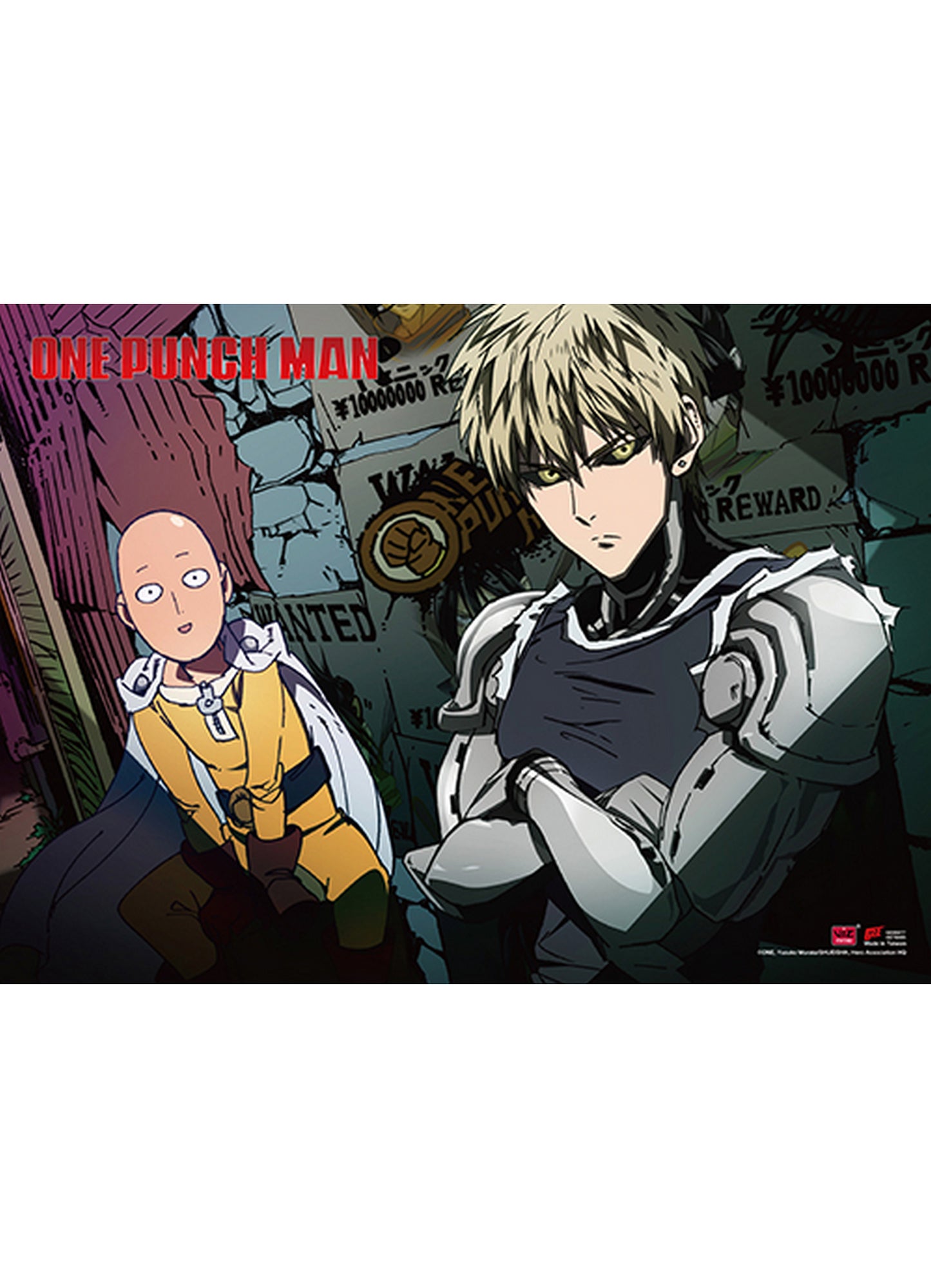 One Punch Man - Saitama & Genos Wall Scroll 31"W x 43"H