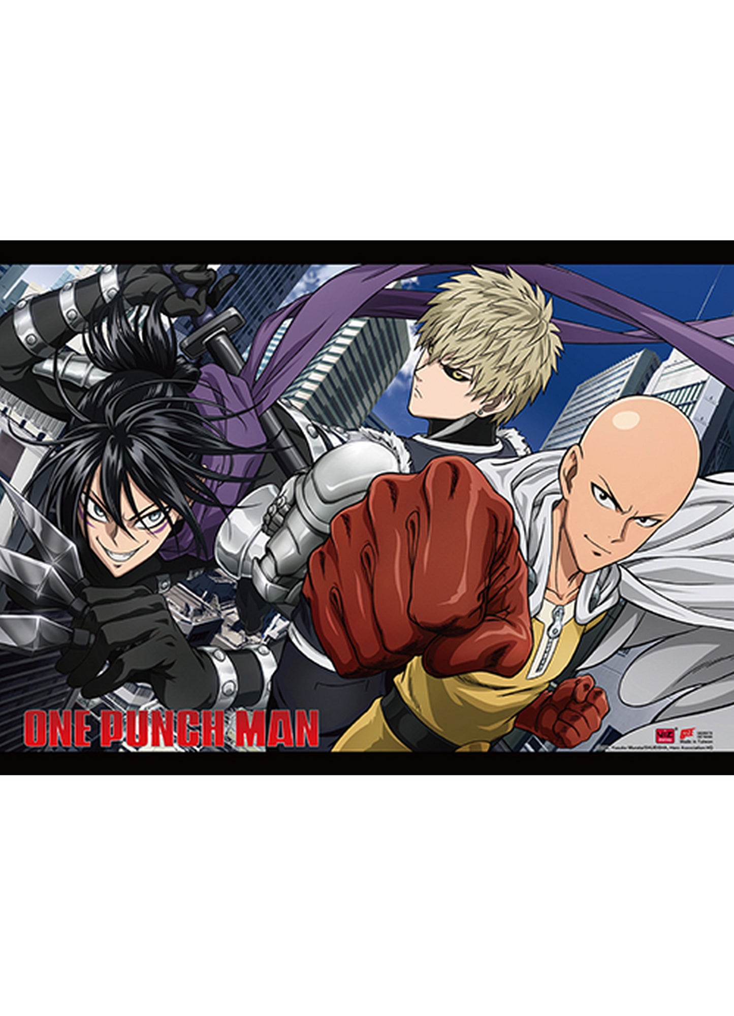 One Punch Man - Group 3 Wall Scroll 31"W x 43"H