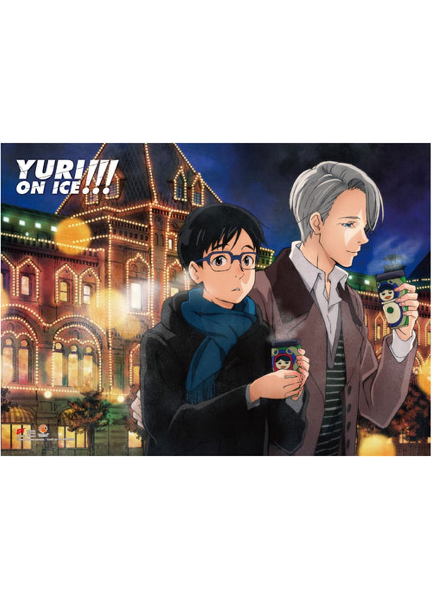 Yuri! On Ice - Yuri Katsuki, Victor Nikiforov Wall Scroll 31"W x 43"H