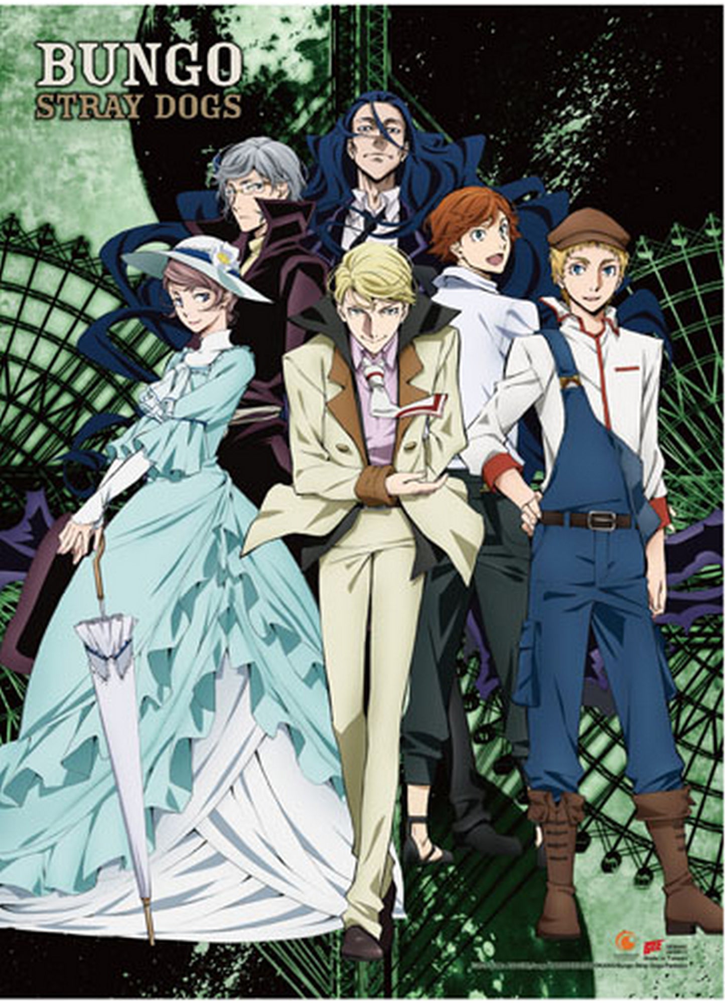 Bungo Stray Dogs Partners S2 - Key Art Wall Scroll 31"W x 43"H