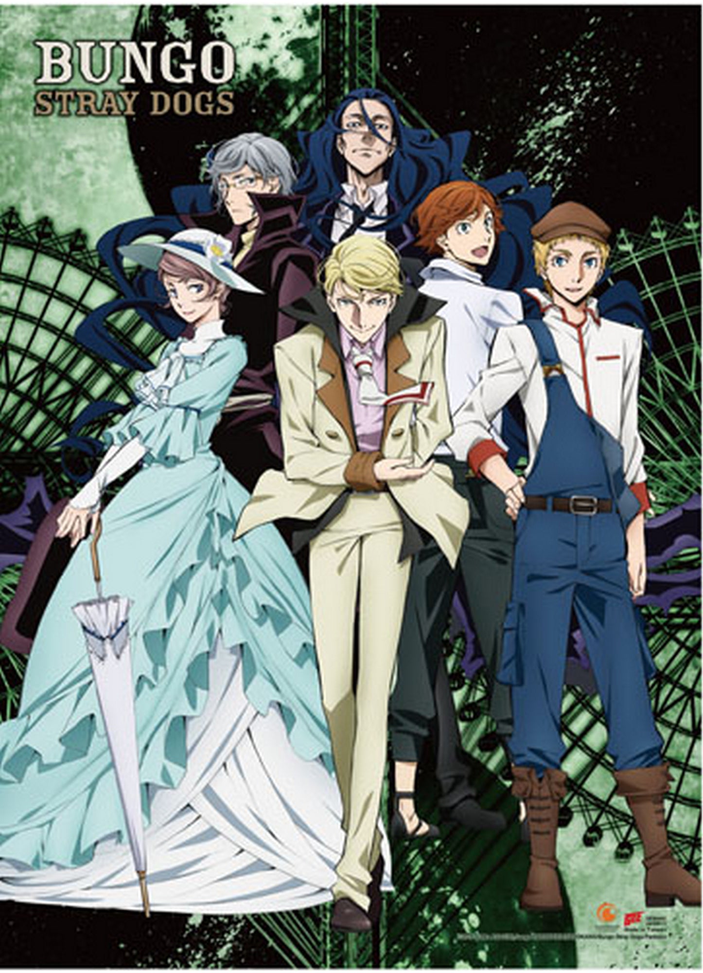 Bungo Stray Dogs Partners S2 - Key Art Wall Scroll 31"W x 43"H