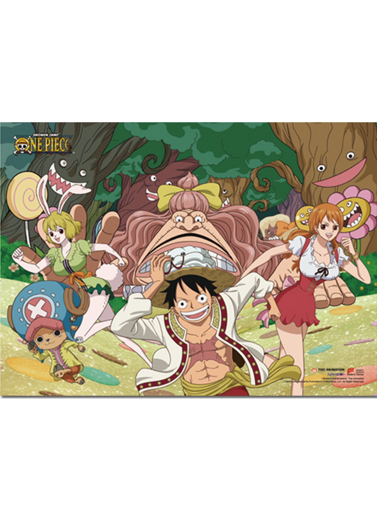 One Piece - Whole Cake Island Group 4 Wall Scroll 31"W x 43"H