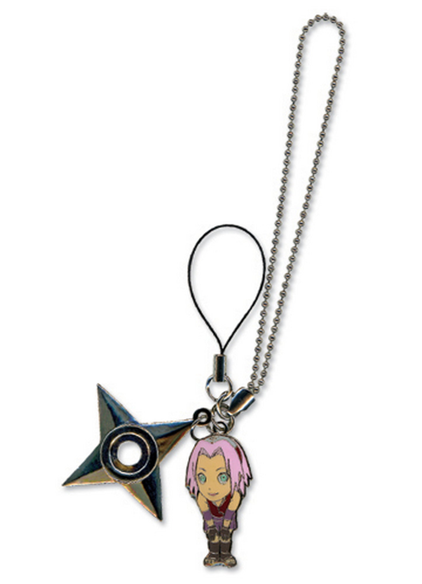 Naruto Shippuden - Sakura Haruno & Weapon Cell Phone Charm