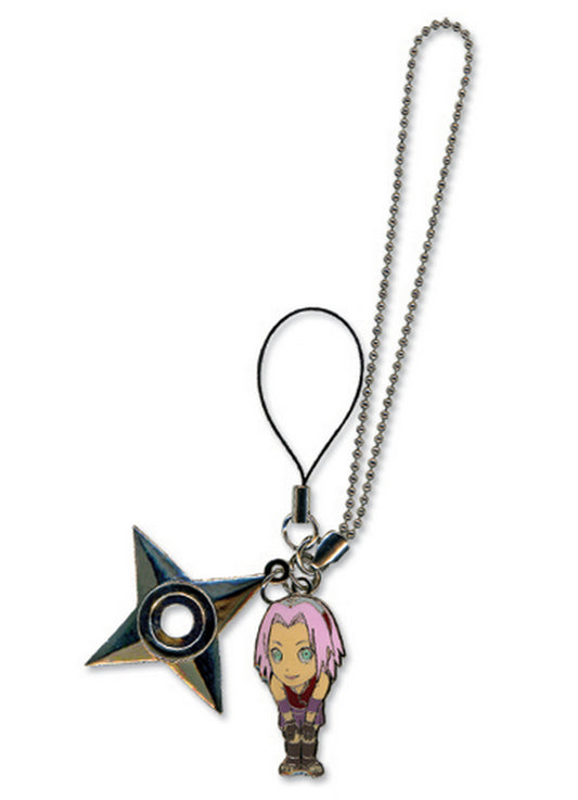 Naruto Shippuden - Sakura Haruno & Weapon Cell Phone Charm