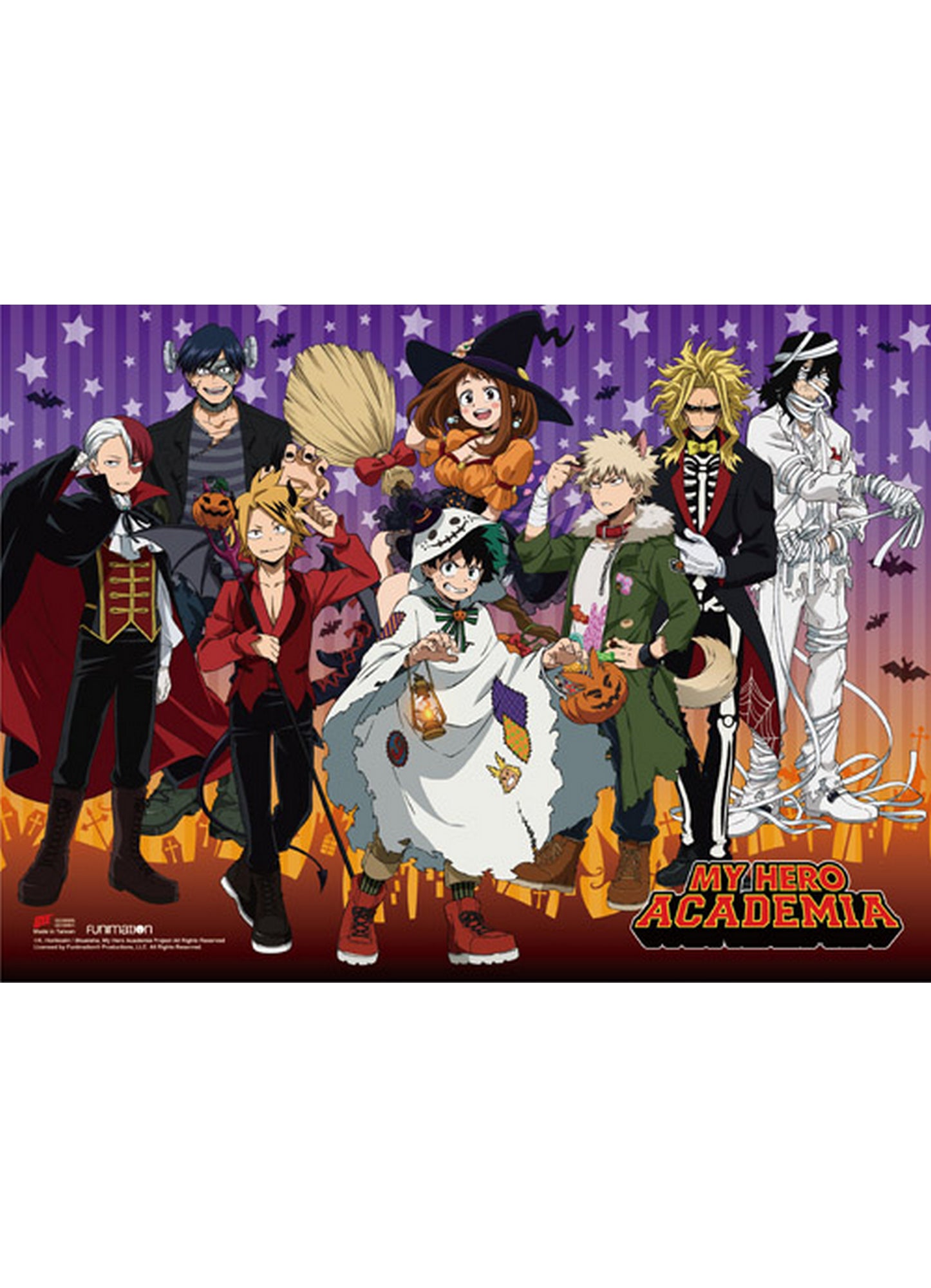 My Hero Academia S2 - Halloween Group Wall Scroll 31"W x 43"H