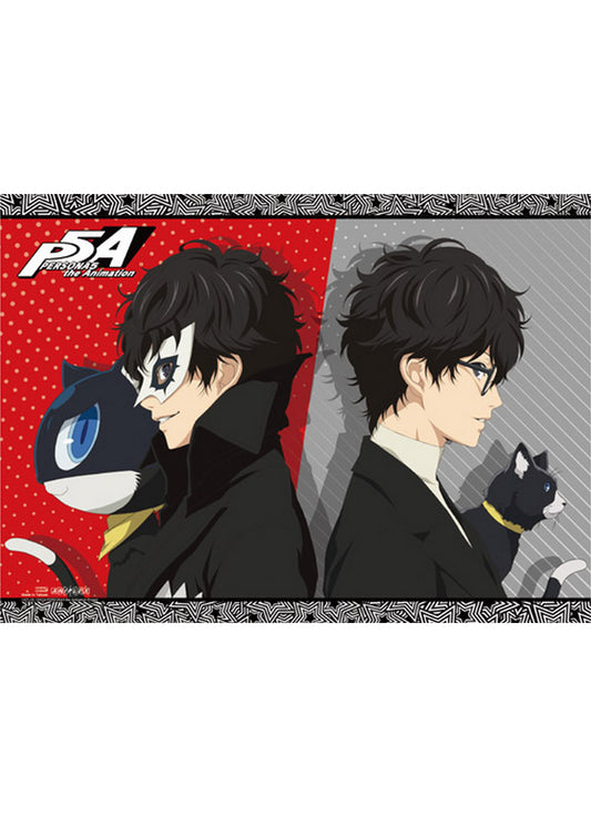 Persona 5 The Animation - Ren Amamiya & Mona Two-Face Wall Scroll 31"W x 43"H