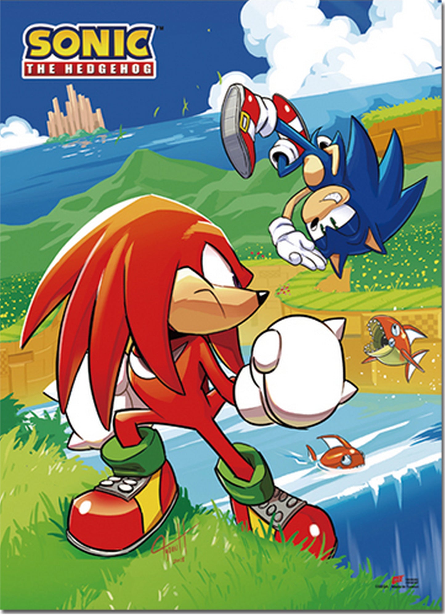 Sonic The Hedgehog - Sonic The Hedgehog Modern Comic Cover Art 02 Wall Scroll 31"W x 43"H