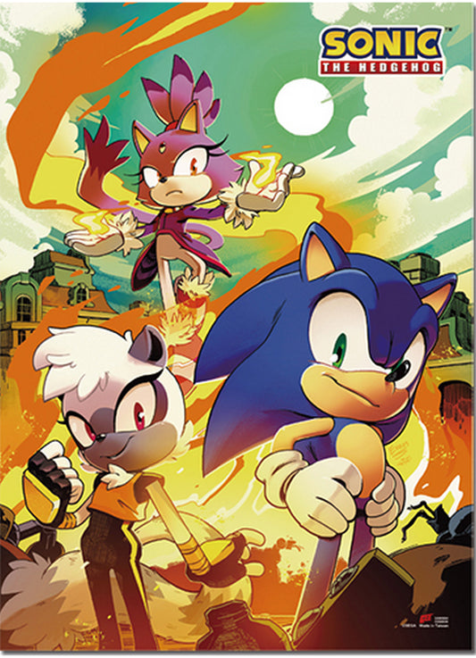 Sonic The Hedgehog - Sonic The Hedgehog Modern Comic Cover Art 04 Wall Scroll 31"W x 43"H