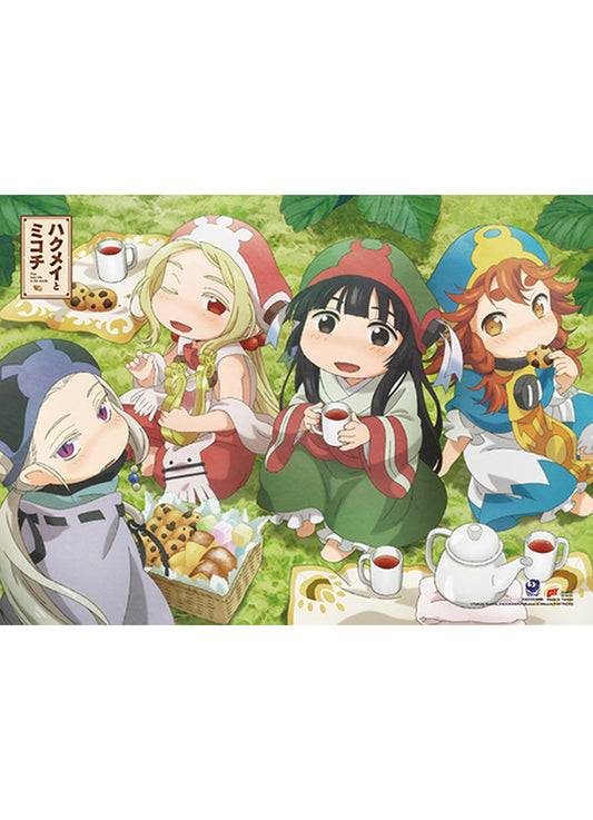 Hakumei And Mikochi - Picnic Together Wall Scroll 31"W x 43"H