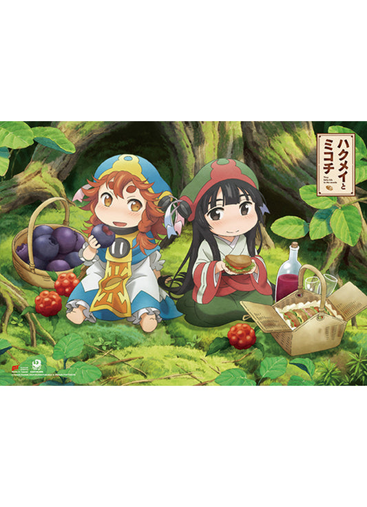 Hakumei And Mikochi - Hakumei & Mikochi Picnic Wall Scroll 31"W x 43"H