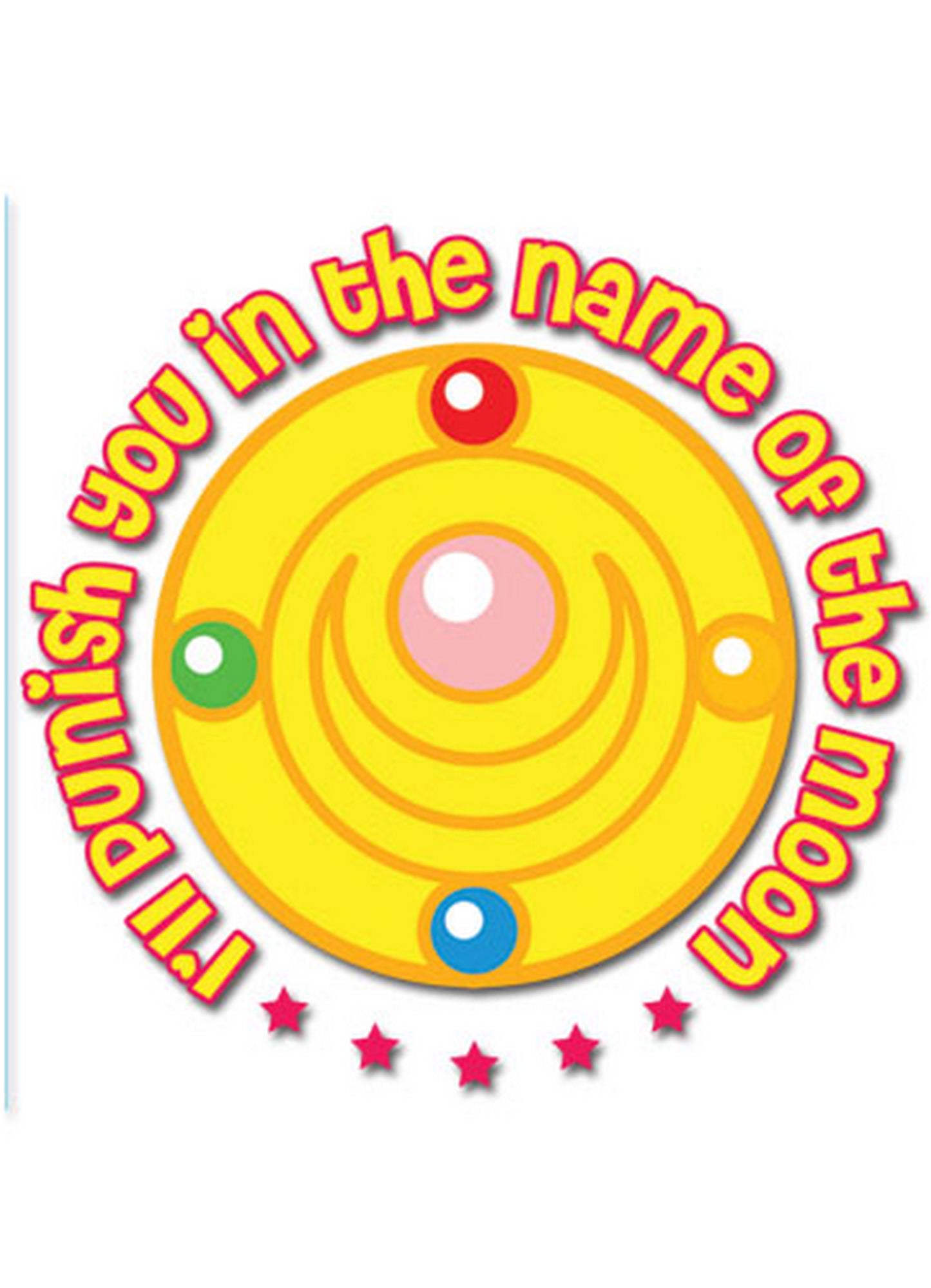 Sailor Moon - Punish In The Name Of The Moon Temporary Tattoo