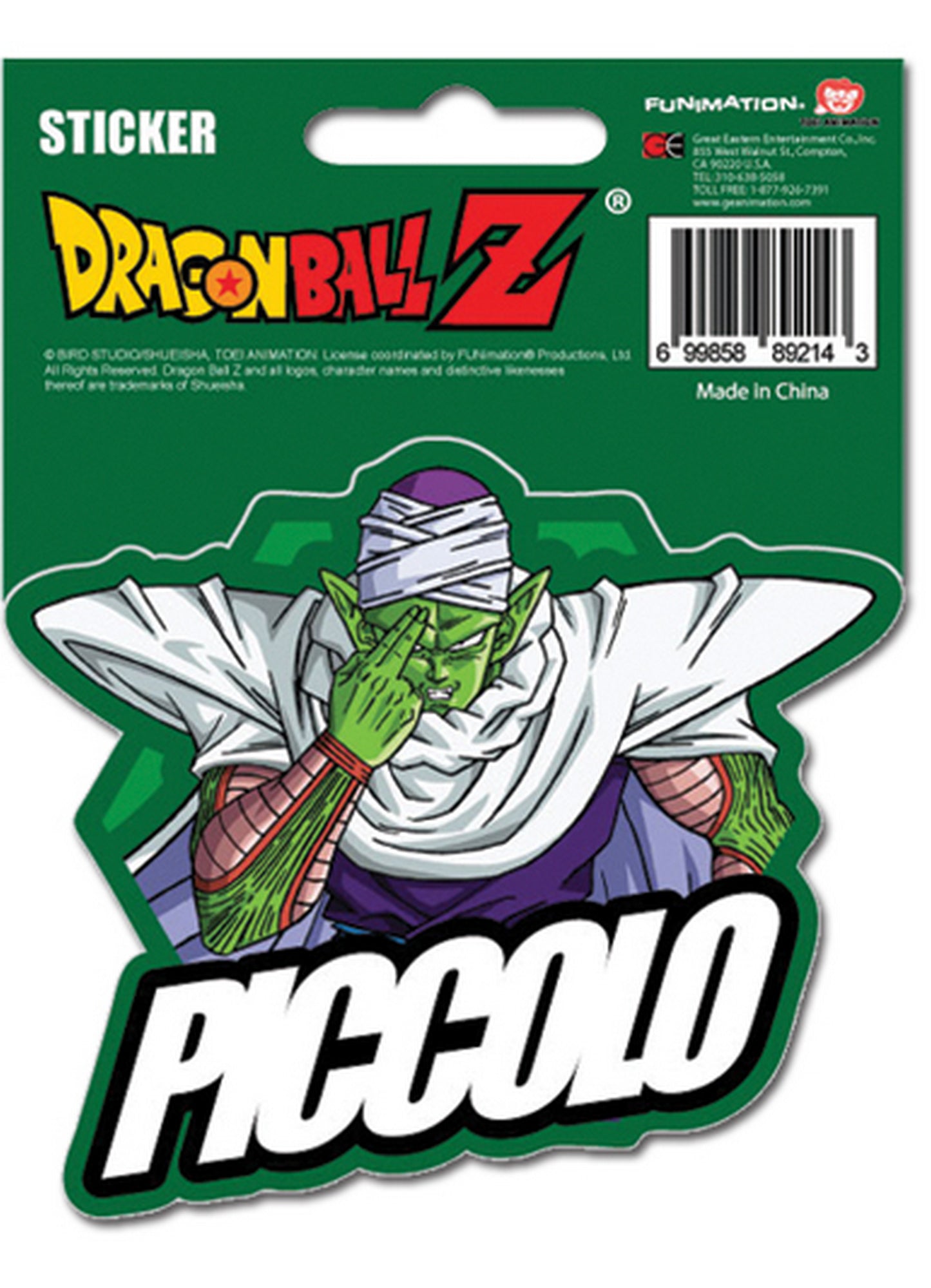 Dragon Ball Z - Piccolo Sticker