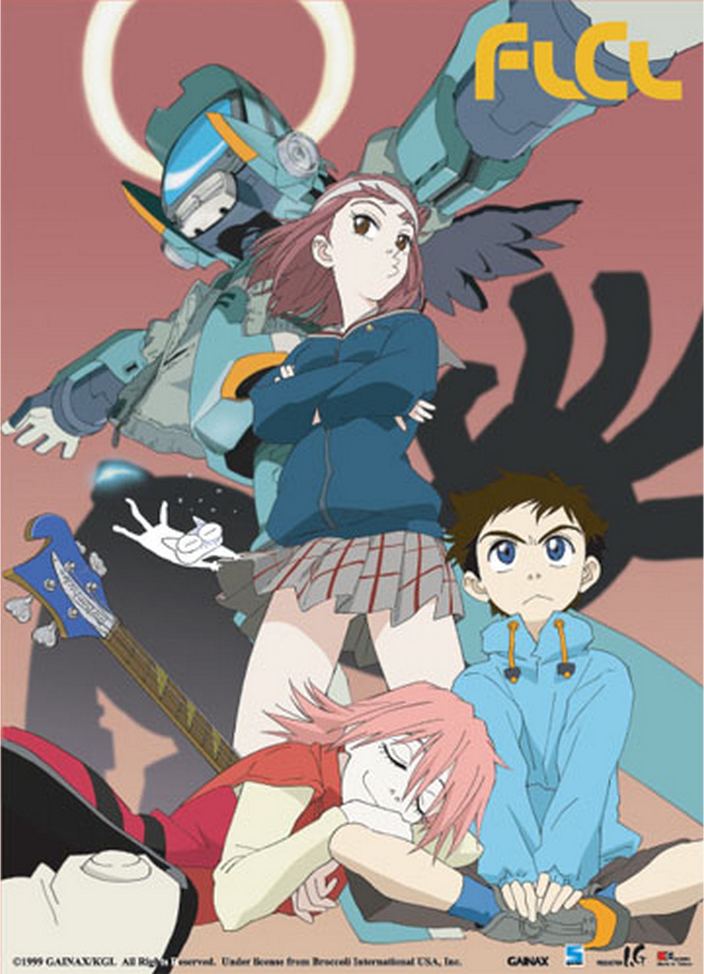 FLCL - Mamimi Samejima & Canti Wall Scroll 31"W x 43"H