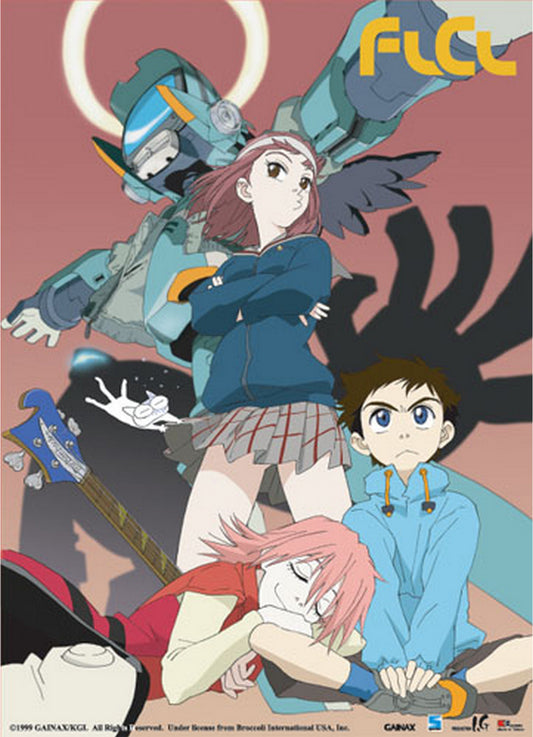 FLCL - Mamimi Samejima & Canti Wall Scroll 31"W x 43"H