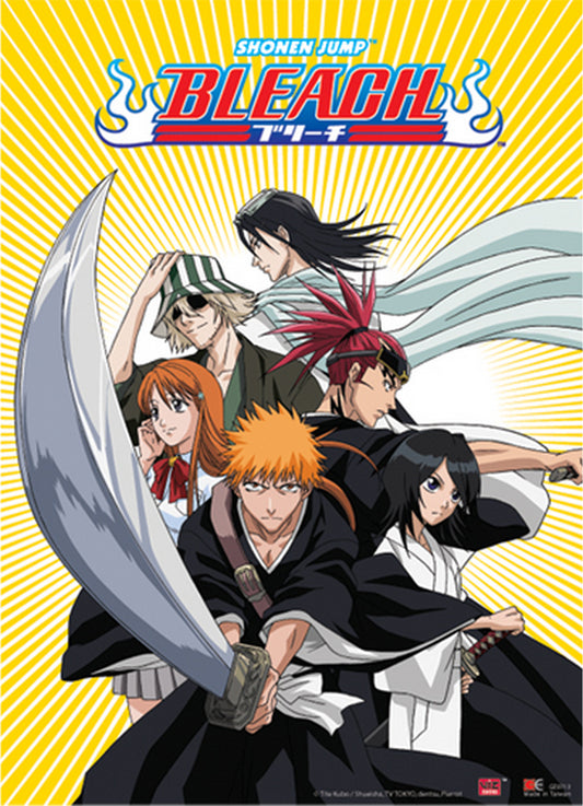 Bleach - Ichigo Kurosaki Team with Byakuya Kuchiki & Renji Abarai Wall Scroll 31"W x 43"H