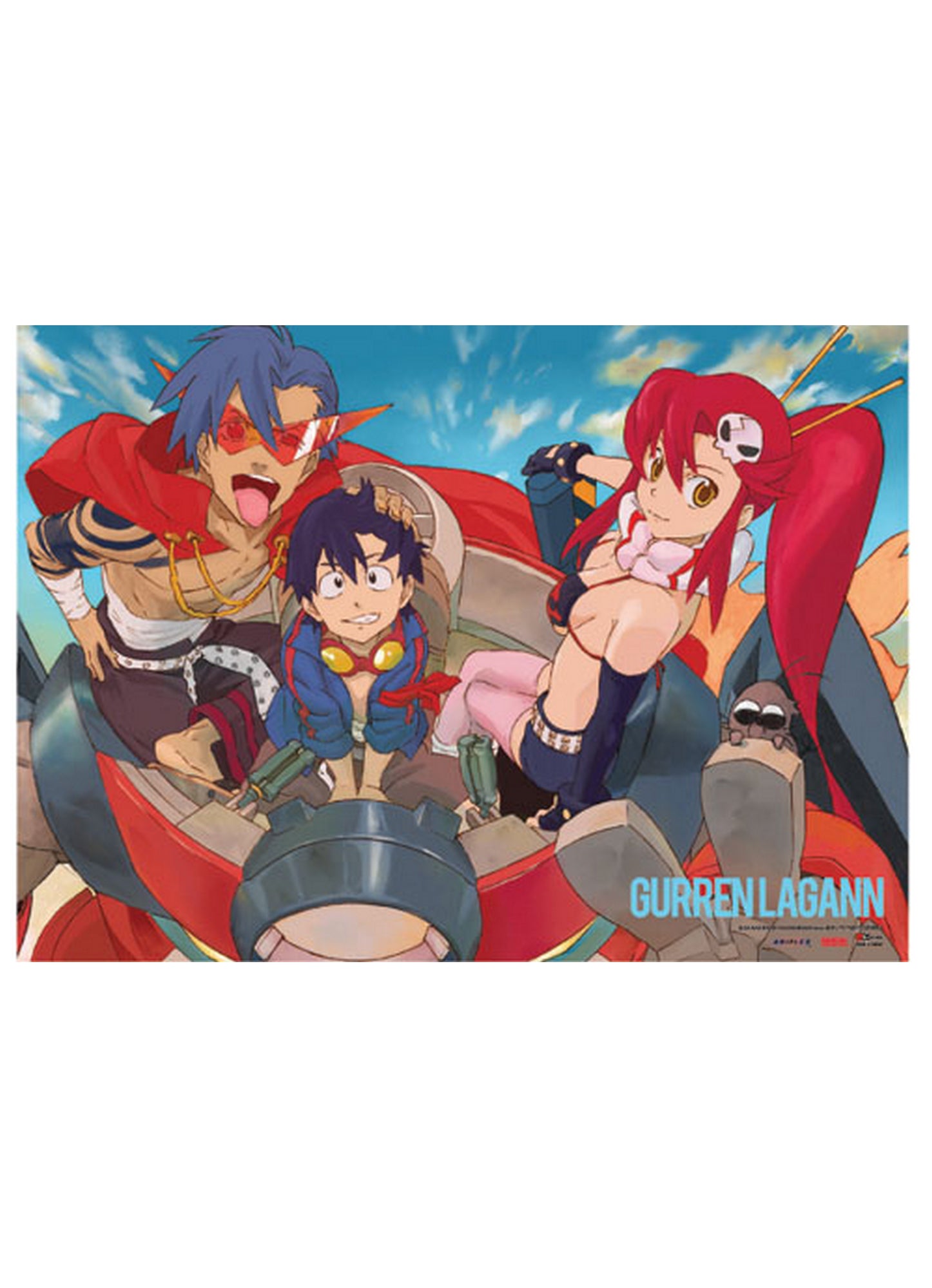 Gurren Lagann - Simon & Champion Wall Scroll 31"W x 43"H