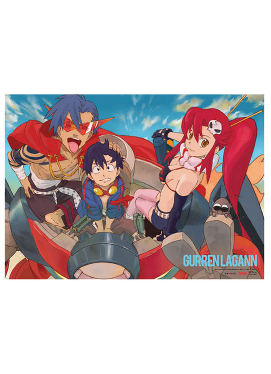 Gurren Lagann - Simon & Champion Wall Scroll 31"W x 43"H