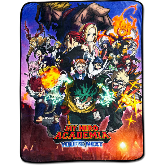 My Hero Academia You're Next - Key Visual Blanket 46" W x 60"