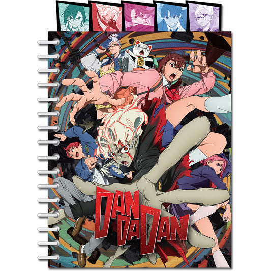 Dan Dan Dan - Team Okarun Key Art Tabbed Spiral Bound Notebook