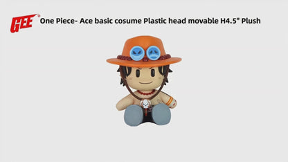One Piece - Portgas D. Ace Figurekey Plush 4.5"H
