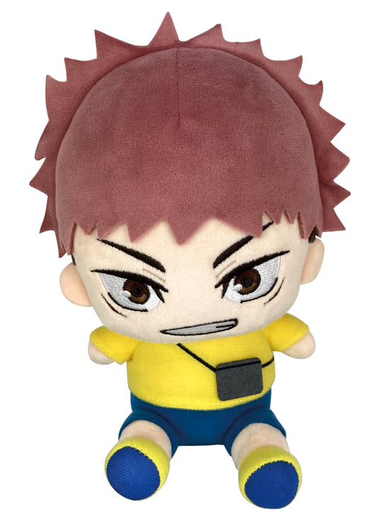 Jujutsu Kaisen - Yuji Itadori Sitting Pose Plush 7"H