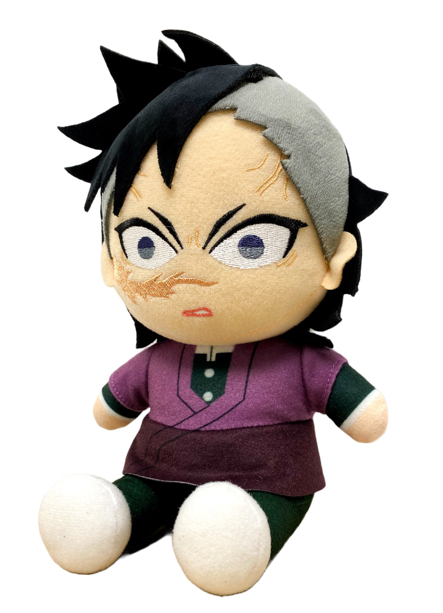 Demon Slayer - Genya Shinazugawa Sitting Plush 7"H