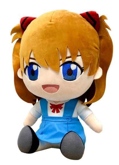 Evangelion New Movie - Asuka Langley Soryu Uniform Sitting Plush 12"H