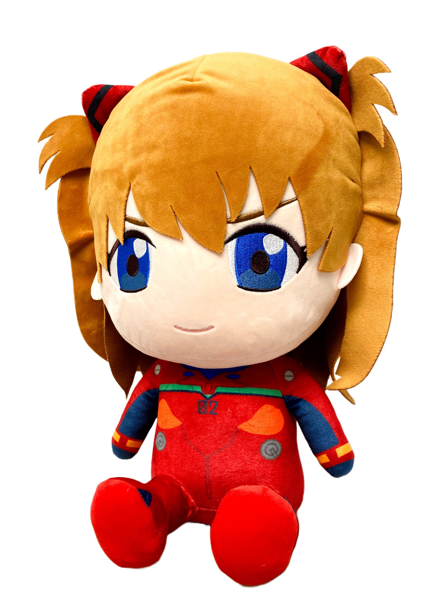 Evangelion New Movie - Soryu Asuka Langley Piug Suit Sitting Plush 12"H