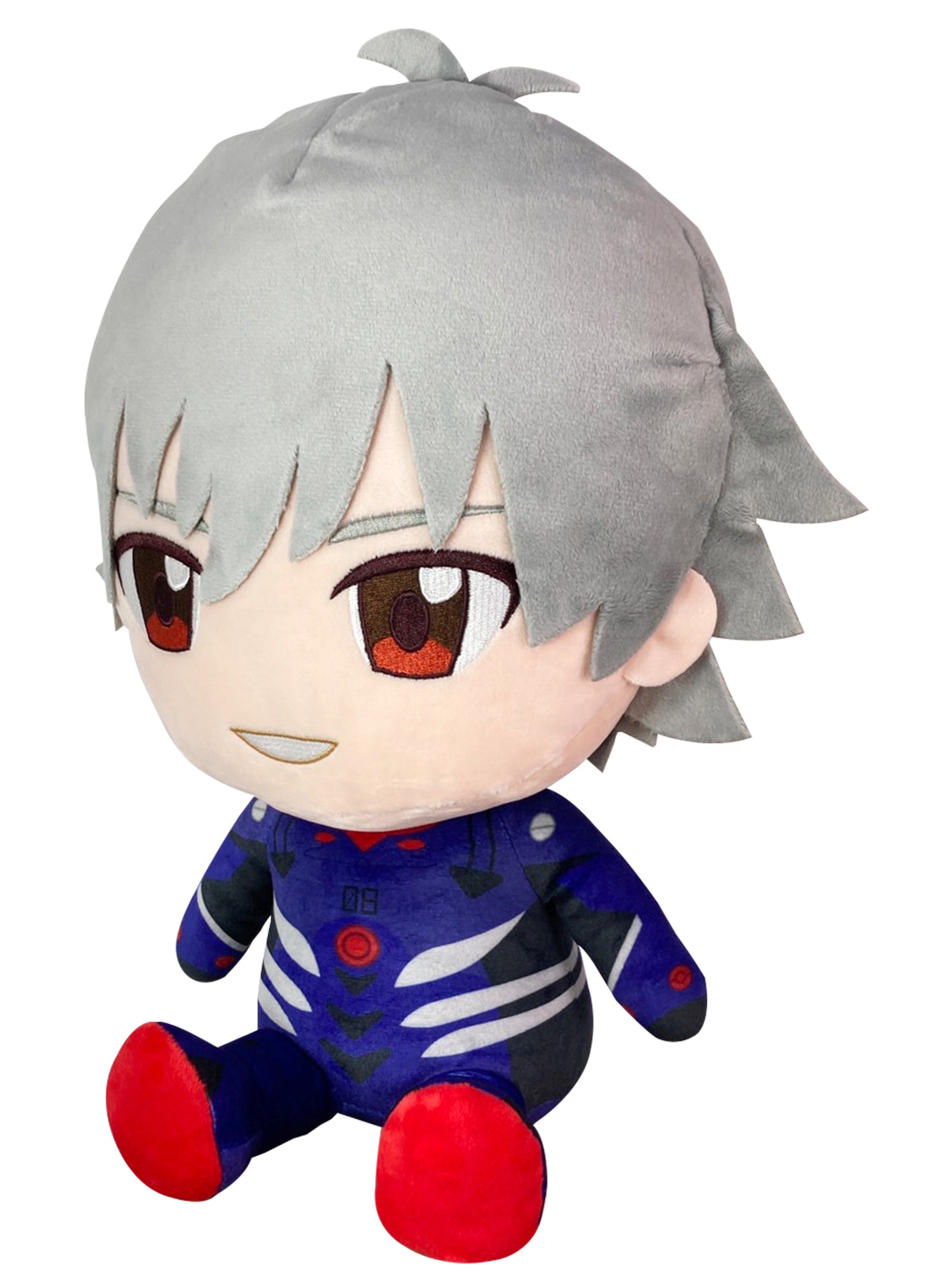 Evangelion New Movie - Kaworu Nagisa Plug Suit Sitting Plush 12"H