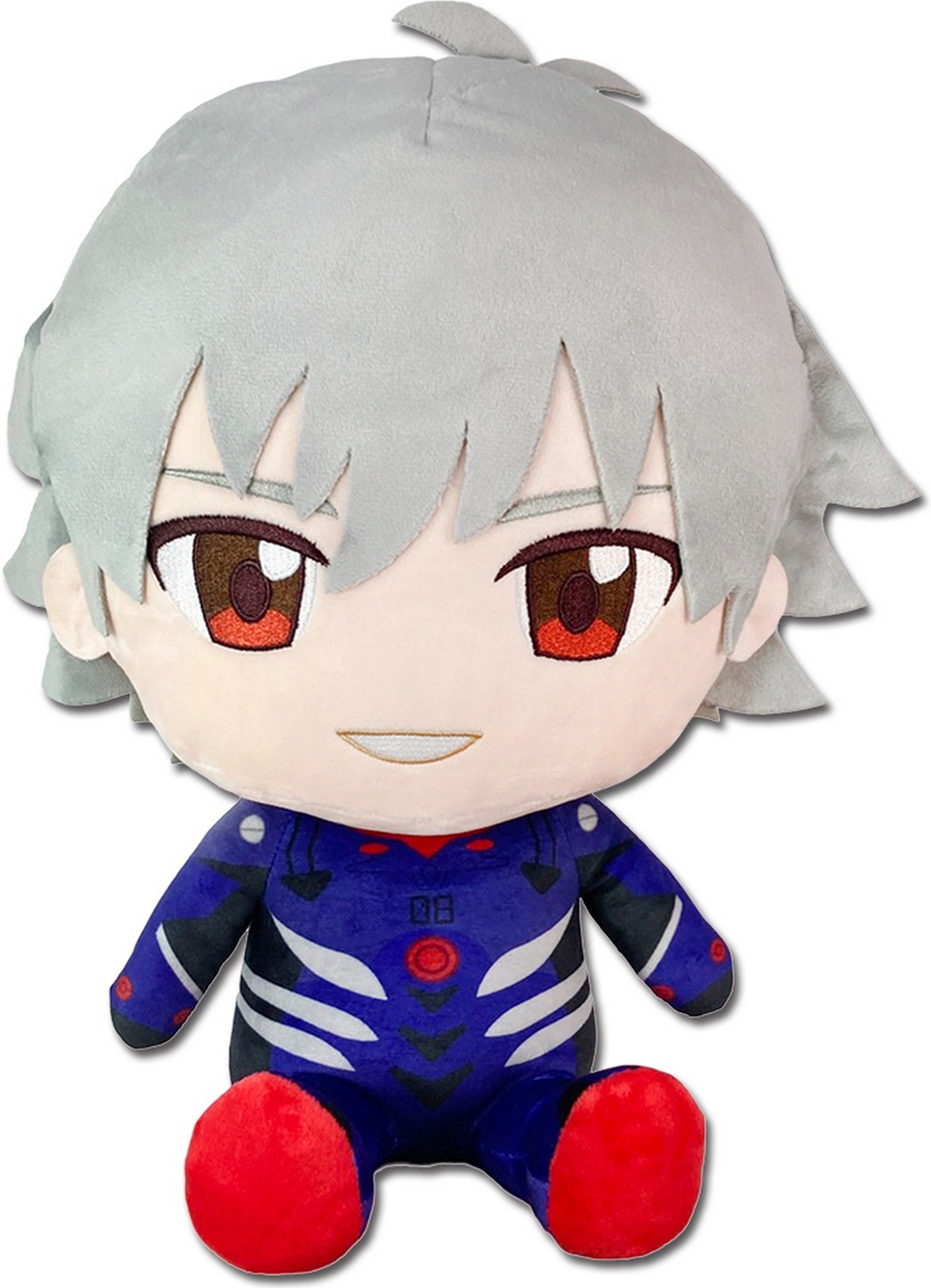 Evangelion New Movie - Kaworu Nagisa Plug Suit Sitting Plush 12"H