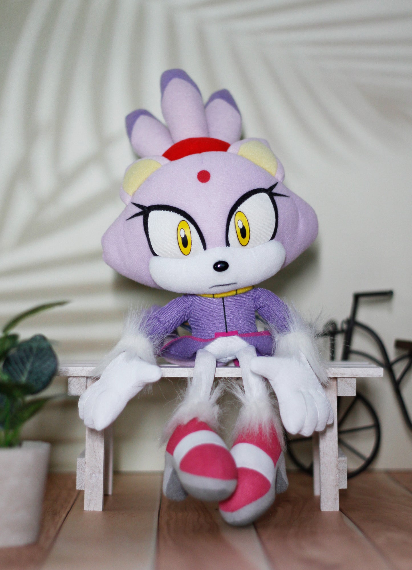 Sonic Hedgehog - Blaze The Cat Plush 9.5"H